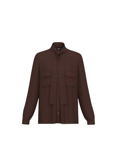 Camicia sfiancata in misto seta - TESTA DI MORO Emme Marella | ALIBI005
